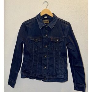 Levi Strauss & Co Denim Jacket Women's Medium Dark Wash Jean Coat